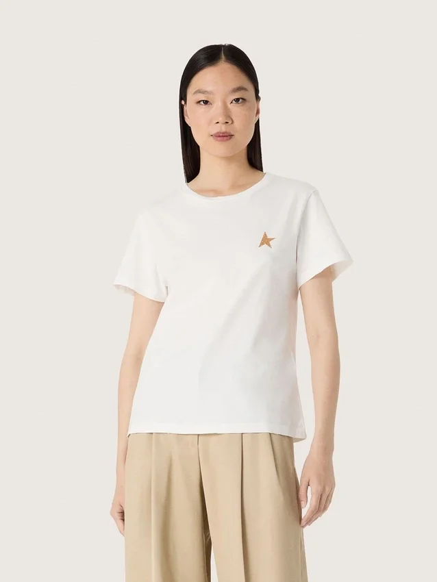 Camiseta de mujer con estampado en la espalda