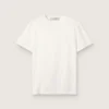 Camiseta de mujer de corte regular con efecto desgastado en blanco