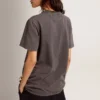 Camiseta de mujer en gris antracita con cristales