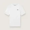 Camiseta deportiva blanca de corte entallado para hombre