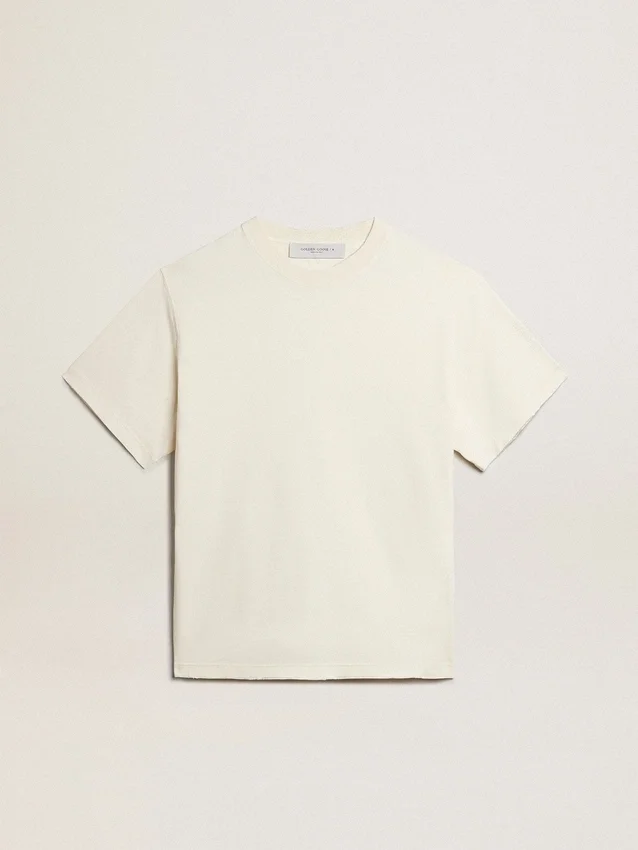 Camiseta en blanco desgastado con logotipo invertido en la espalda - Jersey Capsule