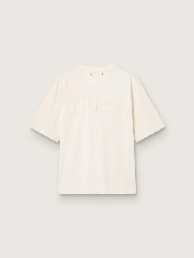 Camiseta en blanco desgastado con logotipo invertido en la espalda - Jersey Capsule