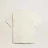 Camiseta en blanco desgastado con logotipo invertido en la espalda - Jersey Capsule