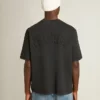 Camiseta en negro lavado con logotipo invertido en la espalda - Jersey Capsule