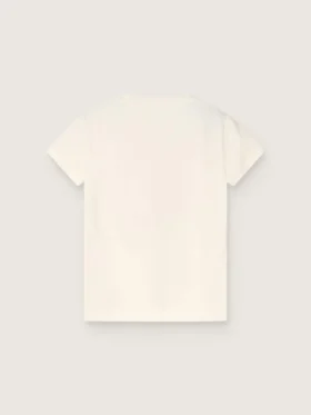 Camiseta infantil de algodón blanco con estampado «Frutteria Golden»
