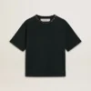 Camiseta negra de mujer con cristales
