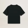 Camiseta negra de mujer con cristales