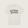 Camiseta para niños «Journey» de jersey de algodón blanco con logotipo