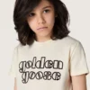 Camiseta para niños «Journey» de jersey de algodón blanco con logotipo