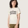 Camiseta para niños «Journey» de jersey de algodón blanco con logotipo