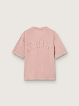 Camiseta rosa empolvado con logotipo invertido en la espalda – Jersey Capsule