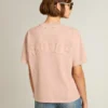Camiseta rosa empolvado con logotipo invertido en la espalda - Jersey Capsule