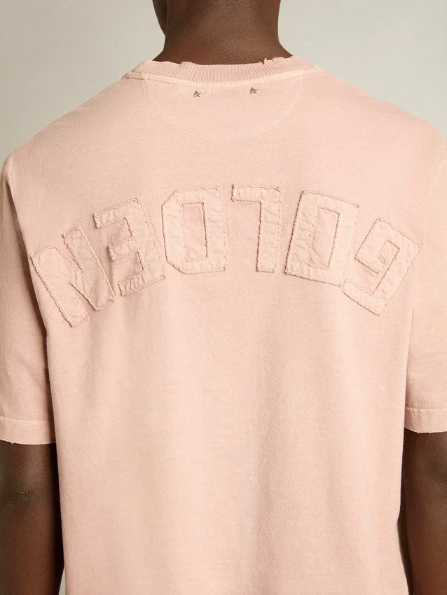 Camiseta rosa empolvado con logotipo invertido en la espalda - Jersey Capsule