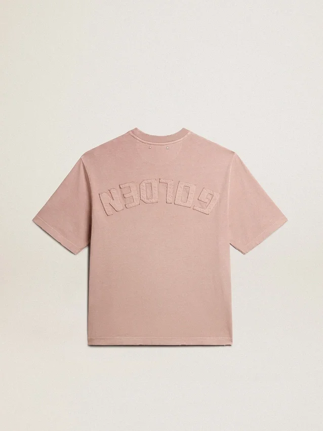 Camiseta rosa empolvado con logotipo invertido en la espalda - Jersey Capsule