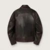 Chaqueta bomber para hombre en piel napa burdeos