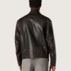 Chaqueta bomber para hombre en piel napa burdeos