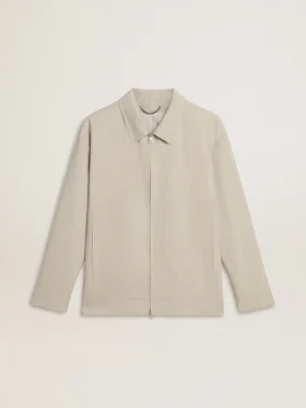Chaqueta Coach de mezcla de lana en color caqui para hombre