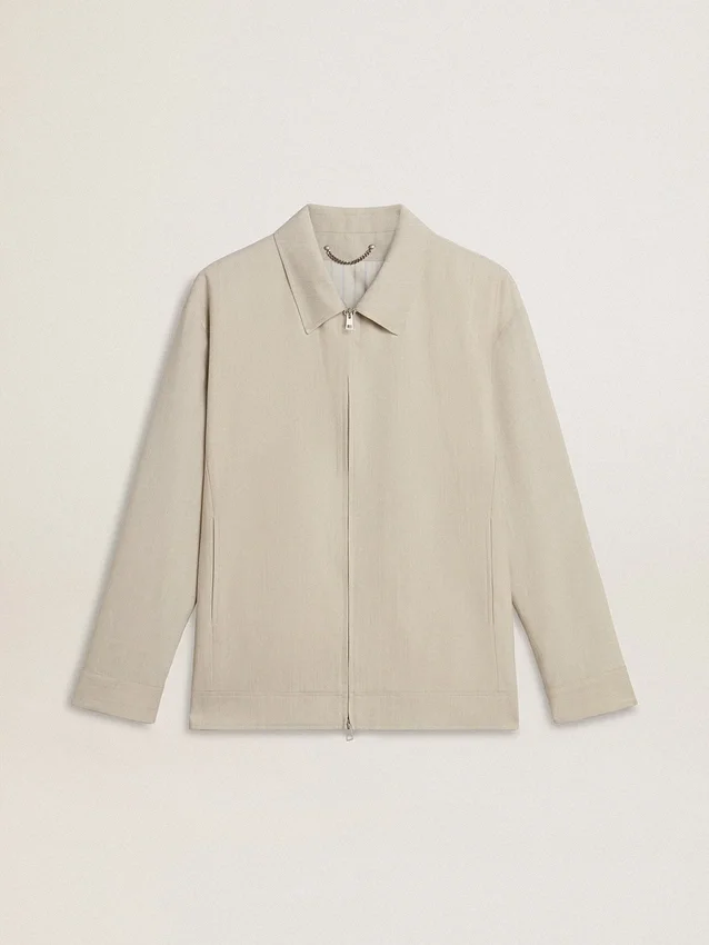 Chaqueta Coach de mezcla de lana en color caqui para hombre