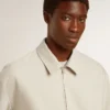 Chaqueta Coach de mezcla de lana en color caqui para hombre