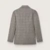 Chaqueta de hombre de lana gris con estampado de cuadros Príncipe de Gales