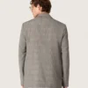 Chaqueta de hombre de lana gris con estampado de cuadros Príncipe de Gales