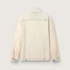 Chaqueta de trabajo para hombre en denim color arena claro