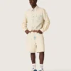 Bermudas de hombre en denim color arena claro