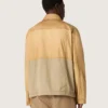 Chaqueta safari unisex de algodón en tonos beige y verde militar con bolsillos extragrandes