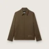 Chaqueta tipo «coach» de gabardina de lana para hombre con bordados