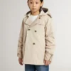 Chaqueta tipo trench para niños con chaleco interior extraíble