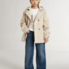Chaqueta tipo trench para niños con chaleco interior extraíble