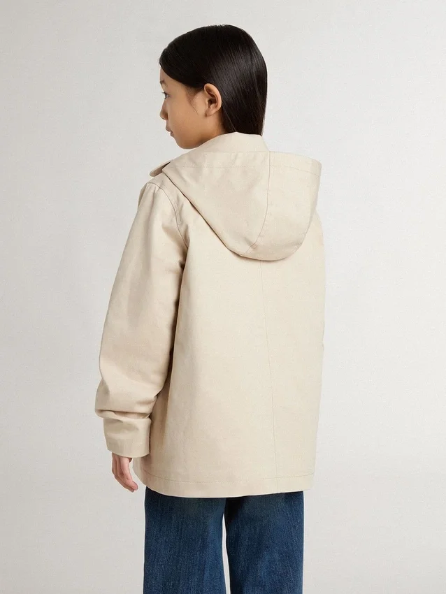 Chaqueta tipo trench para niños con chaleco interior extraíble