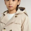 Chaqueta tipo trench para niños con chaleco interior extraíble