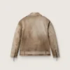 Chaqueta unisex de piel tratada y teñida a mano