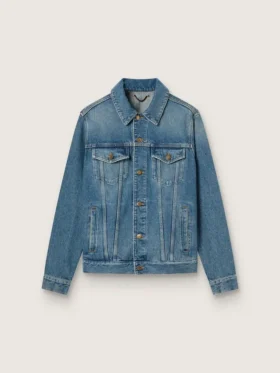 Chaqueta vaquera para hombre con lavado medio