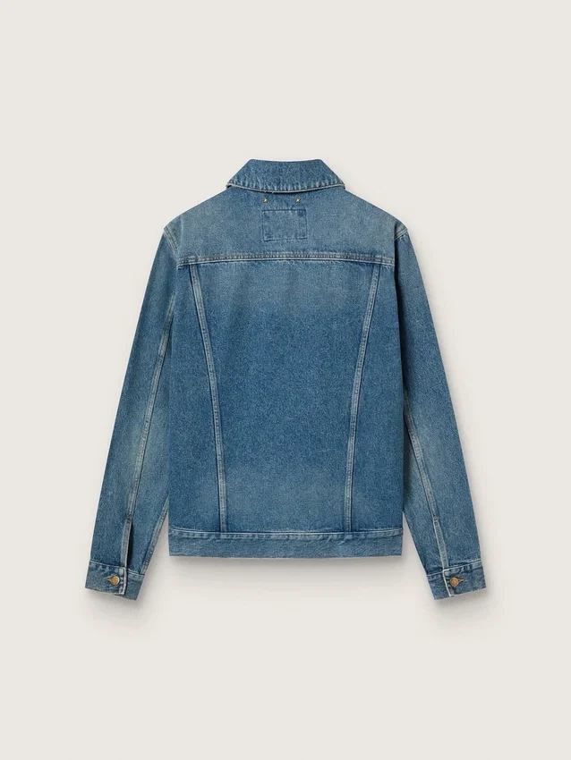 Chaqueta vaquera para hombre con lavado medio