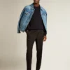 Chaqueta vaquera para hombre con lavado medio