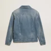 Chaqueta vaquera para hombre con lavado medio
