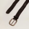 Cinturón de mujer de piel negra
