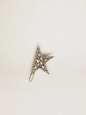 Cordón con clip en forma de estrella en color oro envejecido