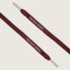 Cordones Burgundy LTD con corazones bordados y logotipo en contraste