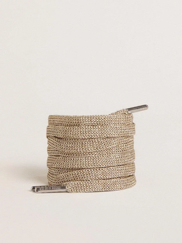 Cordones de lurex dorado