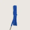 Cordones de senderismo azul cobalto con detalles en gris y blanco