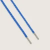 Cordones de senderismo azul cobalto con detalles en gris y blanco