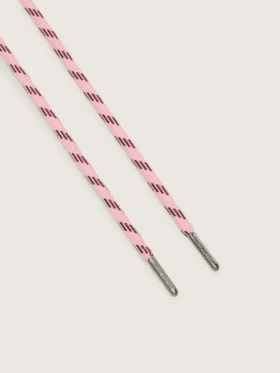 Cordones de senderismo en rosa y burdeos