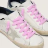 Cordones mullidos de color rosa
