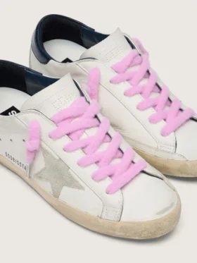 Cordones mullidos de color rosa