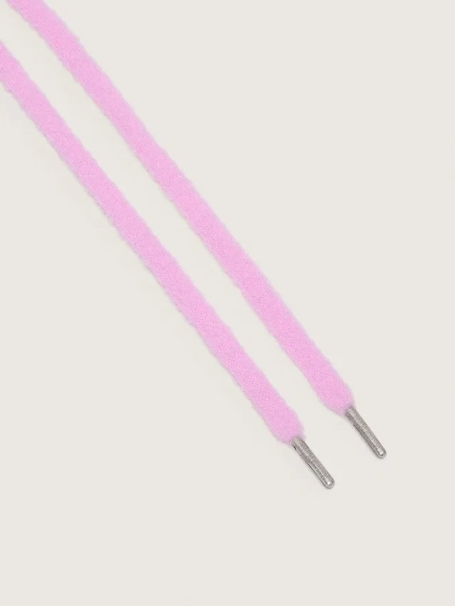 Cordones mullidos de color rosa