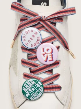 Cordones multicolores «Pieles» con alfileres