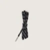 Cordones negros para senderismo con detalles en gris
